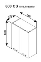 Кухонный модуль Ambianta Iris 600 CS Gri фото №2 — интернет-магазин Desire.md