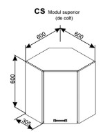 Кухонный модуль Ambianta Iris 600 Gri фото №2 — интернет-магазин Desire.md