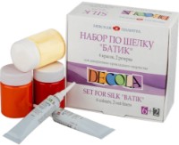 Художественные краски Nevskaya Palitra Decola Set for Silk "Batik" 6 Colors + 2*18ml reserve