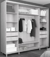 Шкаф-купе Mobildor-Lux Aron Mirror 240x220 White (aron1240) фото №2 — интернет-магазин Desire.md