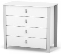 Comodă Veres Monaco 900 (33.2.35.2.17) White\Gray 