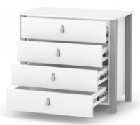 Детский комод Veres Monaco 900 (33.2.35.2.17) White\Gray  фото №2 — интернет-магазин Desire.md