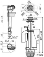 Flotor de scurgere AlcaPlast SA08AS 1/2 imaginea #2 — magazin online Desire.md