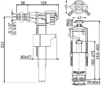 Сливная арматура AlcaPlast SA2000 1/2 (6400) фото №2 — интернет-магазин Desire.md