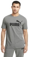 Мужская футболка Puma ESS Logo Tee Medium Gray Heather XXL