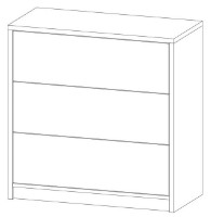 Comodă Sokme Айго 3Ш Fag Aristan (AG1) imaginea #2 — magazin online Desire.md