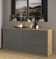 Comodă Sokme Нитро 2Д3Ш Votan/Gri imaginea #3 — magazin online Desire.md