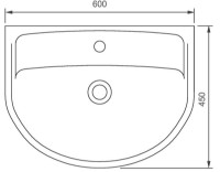 Умывальник Colombo Status 60 (S23116000) фото №2 — интернет-магазин Desire.md