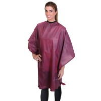 Парикмахерский пеньюар Eurostil 01988/73 Burgundy фото №1 — интернет-магазин Desire.md