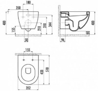 Унитаз Creavit Free FE320-00CB00/KC0903.02.000 фото №2 — интернет-магазин Desire.md