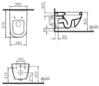 Унитаз Vitra D-light Wall Hung (5910B003-0075) фото №2 — интернет-магазин Desire.md