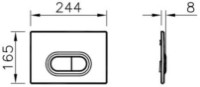 Placă de comandă Vitra Loop O (740-0500)