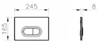 Placă de comandă Vitra Loop O (740-0580)