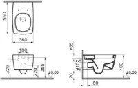 Унитаз Vitra Metropole Wall Hung (7672B003-1686) фото №3 — интернет-магазин Desire.md