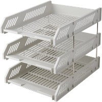 Suport documente Deli Simpli 3 Levels Grey