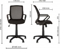 Scaun de birou Новый стиль Fly GTP Black OH/5 C-11 imaginea #4 — magazin online Desire.md