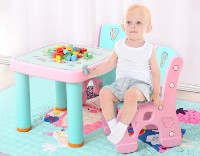 Măsuță pentru copii cu scaune Hobby Tree Pink HBS18110