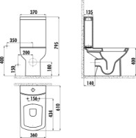 Vas WC Creavit Lara LR310.00CB/LR410/KC1603.01.00/IT5130 imaginea #2 — magazin online Desire.md
