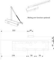 Дверной доводчик Dorcas DC3 Silver фото №2 — интернет-магазин Desire.md