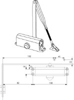Дверной доводчик Dorcas DC1 Silver фото №2 — интернет-магазин Desire.md