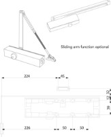 Amortizor pentru uși Dorcas DC4 Silver imaginea #2 — magazin online Desire.md