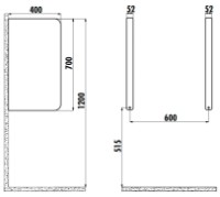 Separator pentru pisoar Creavit TP690 Anthracite Matt imaginea #2 — magazin online Desire.md