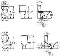 Vas WC Roca Adele (A34P195000) imaginea #2 — magazin online Desire.md
