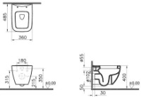 Унитаз Vitra Shift Wall Hung (4379B003-0075) фото №2 — интернет-магазин Desire.md