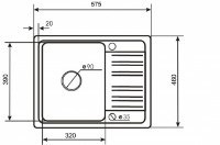 Chiuvetă de bucătărie Aquasanita Helika Notus SQ102 Alba imaginea #2 — magazin online Desire.md
