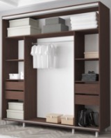 Dulap cu uşi glisante Mobildor-Lux Aron S 200x220 (2226 Wenghe) K2 imaginea #2 — magazin online Desire.md