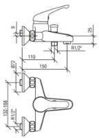 Baterie pentru cadă Kas Nilufer (92.41.301) imaginea #2 — magazin online Desire.md