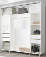 Шкаф-купе Mobildor-Lux Aron-S Mirror 200x220 White (arons3944) фото №2 — интернет-магазин Desire.md