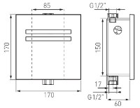Robinet sensor pentru pisoar Ferro Zephyr BBB201 imaginea #2 — magazin online Desire.md