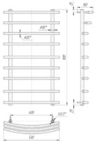 Полотенцесушитель Mario 900x530/400 фото №2 — интернет-магазин Desire.md
