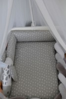 Protectie laterala pentru patut Veres Grey Gradient (154.02.8) imaginea #3 — magazin online Desire.md