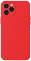 Husa de protecție Baseus Liquid Silica Gel Protective Case For iPhone 12 Pro Max Red (WIAPIPH67N-YT09)