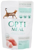 Hrană umedă pentru pisici Optimeal Adult Cats Sterilised Turkey & Chicken 12pcs