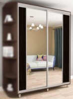 Dulap cu uşi glisante Mobildor-Lux Aron 230x220 (2226 Wenghe) K2 imaginea #1 — magazin online Desire.md