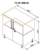 Bucătărie Bafimob Iulia MDF 2.6m Dub Polyarnyi imaginea #8 — magazin online Desire.md