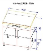 Кухонный гарнитур Bafimob Modern (High Gloss) 2.4m no glass White фото №3 — интернет-магазин Desire.md