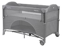 Pătuț pliabil Kikka Boo Milky Way Grey 2020 2 Levels imaginea #1 — magazin online Desire.md