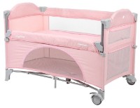 Pătuț pliabil Kikka Boo Milky Way Pink 2020 2 Levels imaginea #2 — magazin online Desire.md