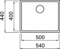 Chiuvetă de bucătărie Elleci Quadra Undermount 105 48 Сemento (LGQ10548BSO) imaginea #2 — magazin online Desire.md