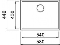 Chiuvetă de bucătărie Elleci Quadra Undermount 110 48 Cemento (LGQ11048BSO) imaginea #2 — magazin online Desire.md