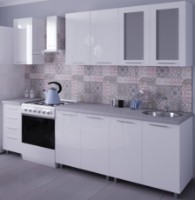 Кухонный гарнитур Bafimob Lena (High Gloss) 2.0m White
