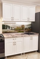 Bucătărie Bafimob Mini MDF 1.4m Dub Polyarnyi imaginea #1 — magazin online Desire.md