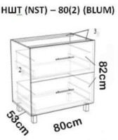 Bucătărie Bafimob Blum (High Gloss) 2.4m White/Black imaginea #2 — magazin online Desire.md