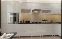Bucătărie Bafimob Corner (High Gloss) 4.1x0.9m Eco +ball closer White