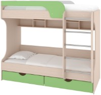 Детская кровать Пехотин Юнга Дуб Молочный/Фисташка фото №1 — интернет-магазин Desire.md