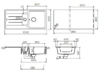 Кухонная мойка + смеситель Schock Set Element D-150 Sabbia + Plutos Sabbia фото №4 — интернет-магазин Desire.md